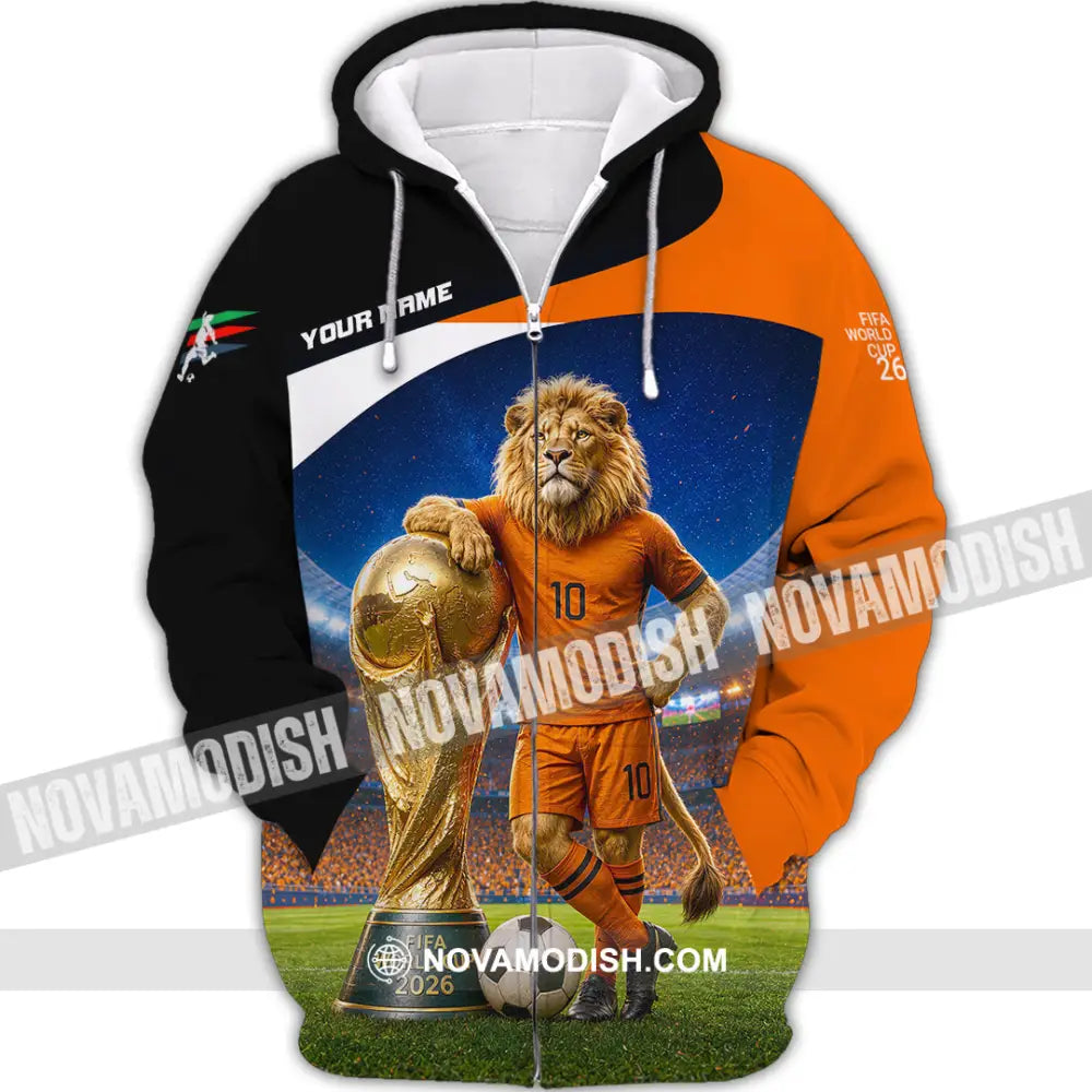 Unisex Shirt - Custom Netherlands World Cup 2026 Shirt - Zipper Hoodie / S - T-shirt