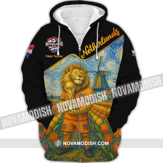 Unisex Shirt - Custom Netherlands World Cup 2026 Shirt - Zipper Hoodie / S - T-shirt