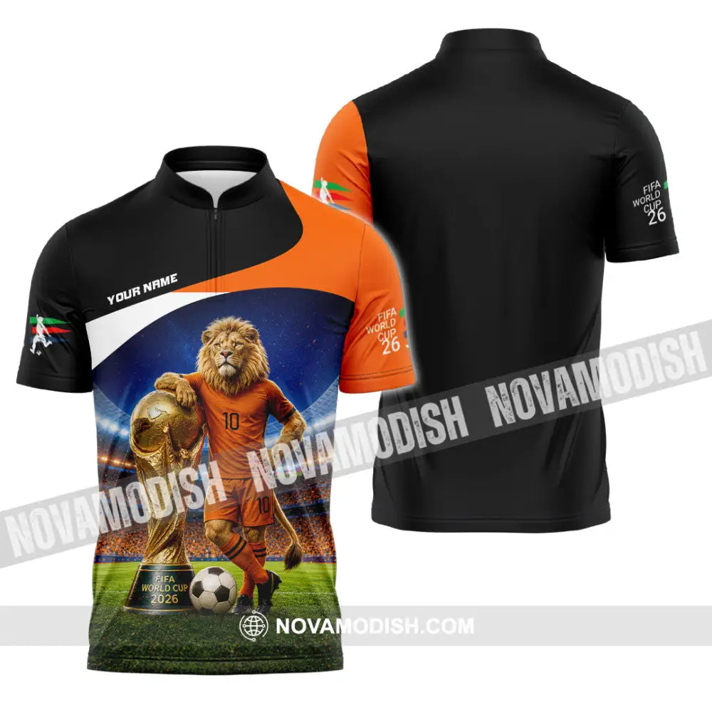 Unisex Shirt - Custom Netherlands World Cup 2026 Shirt - Zipper Polo Shirt / S - T-shirt