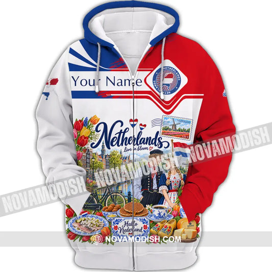Unisex Shirt - Custom Netherlands Shirt - Zipper Hoodie / S - T-shirt