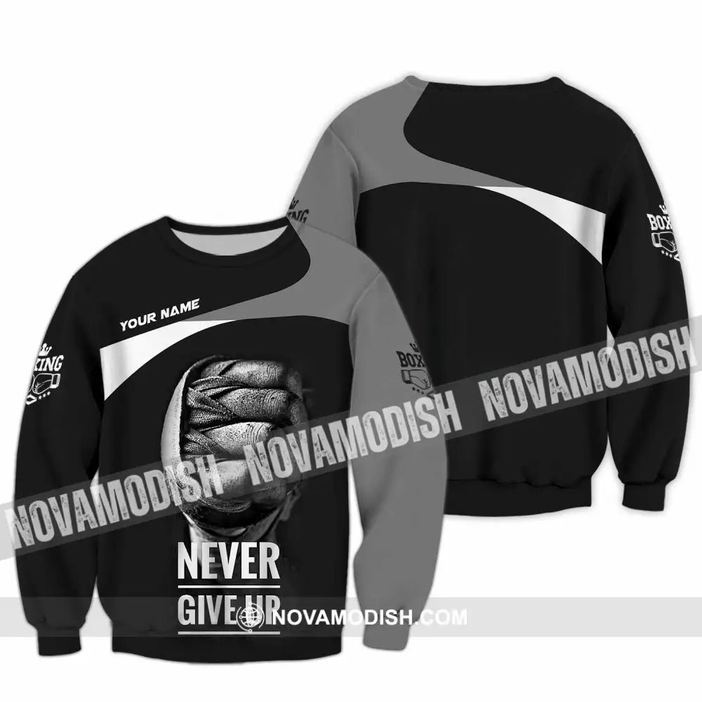 Unisex Shirt - Custom Never Give Up Shirt Long Sleeve / S T-shirt
