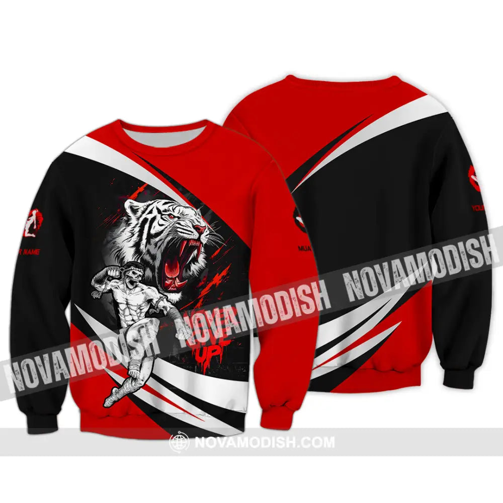 Unisex Shirt - Custom Never Give Up Muay Thai Shirt Long Sleeve / S T-shirt