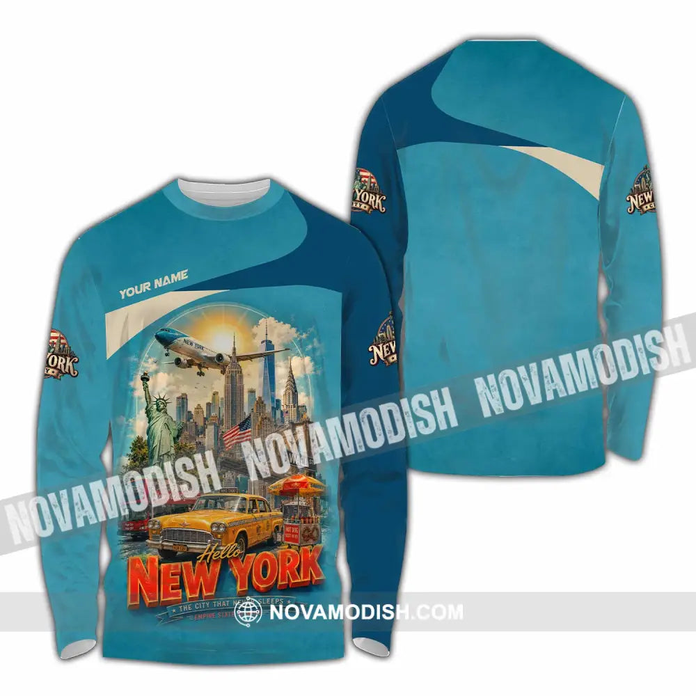 Unisex Shirt - Custom New York Shirt - Long Sleeve Shirt / S - T-shirt