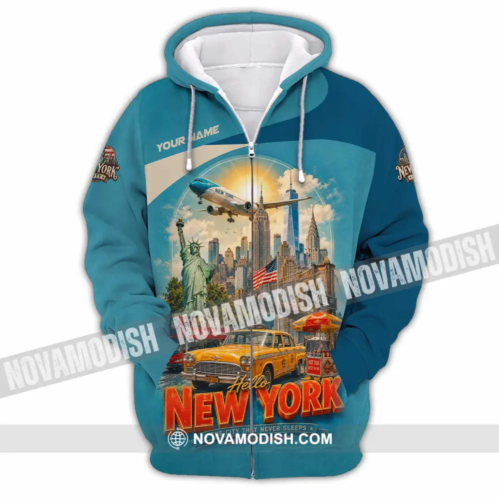 Unisex Shirt - Custom New York Shirt - Zipper Hoodie / S - T-shirt