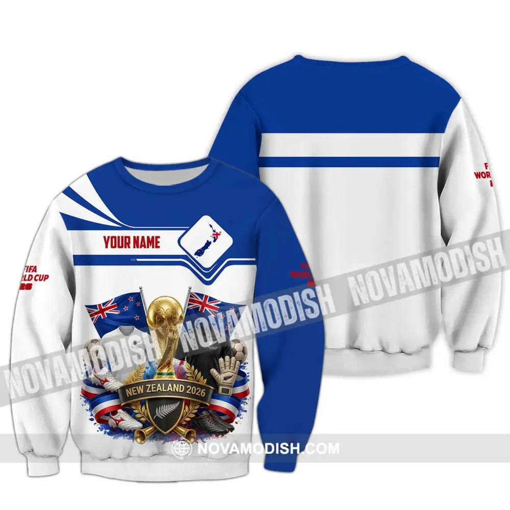 Unisex Shirt - Custom New Zealand World Cup 2026 Shirt - Long Sleeve / S - T-shirt