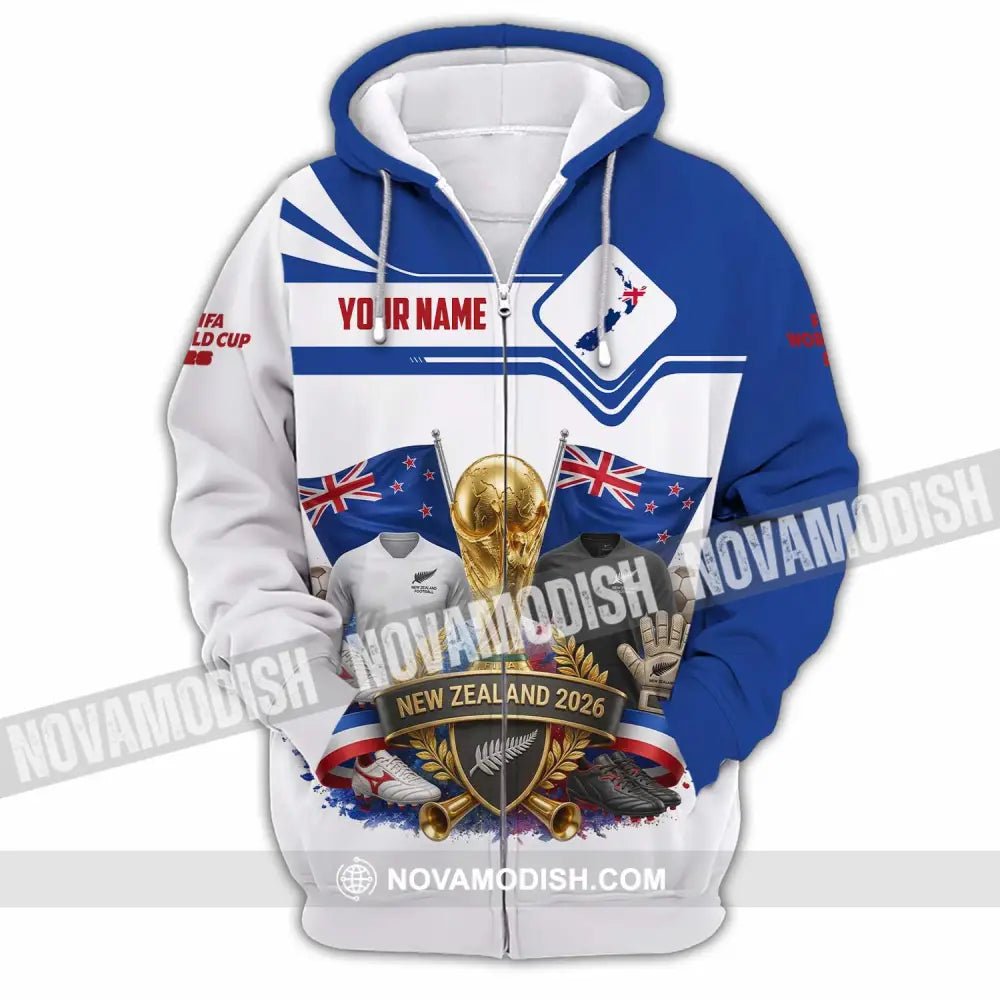 Unisex Shirt - Custom New Zealand World Cup 2026 Shirt - Zipper Hoodie / S - T-shirt