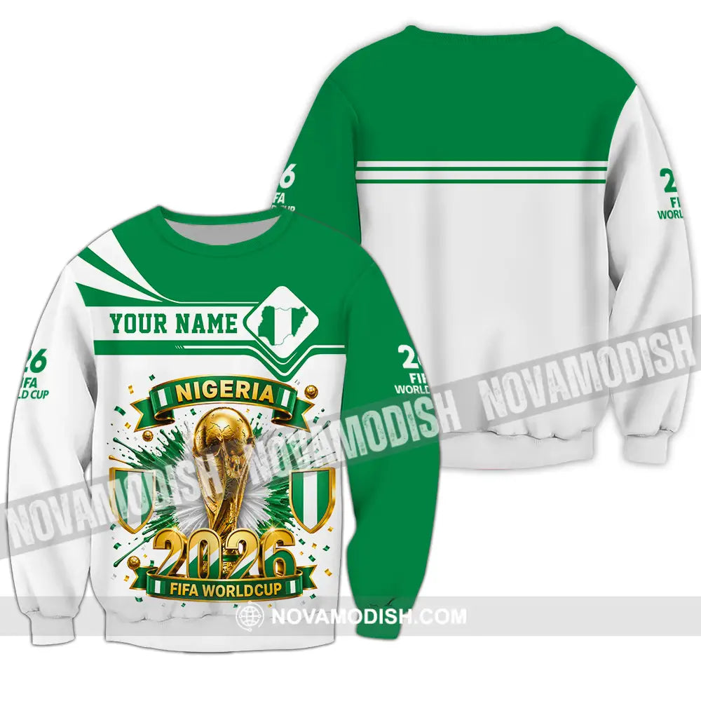 Unisex Shirt - Custom Nigeria World Cup 2026 Shirt - Long Sleeve / S - T-shirt