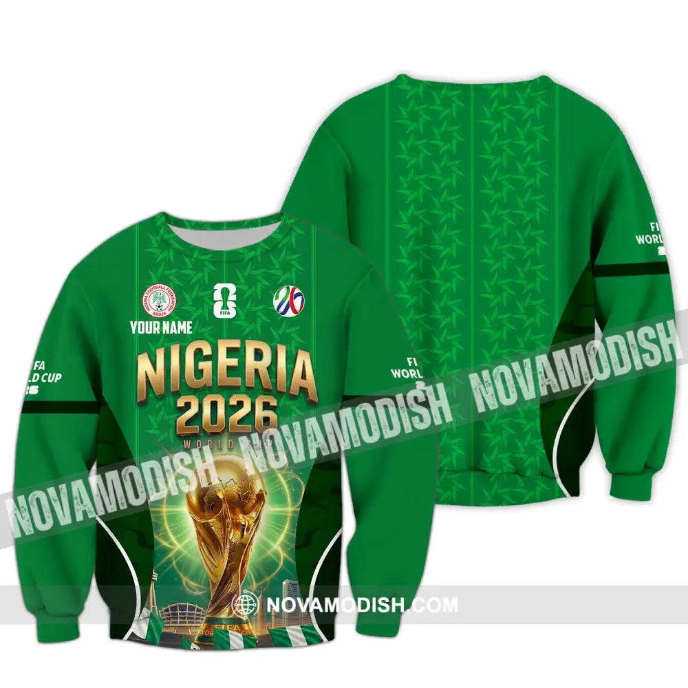 Unisex Shirt - Custom Nigeria World Cup 2026 Shirt - Long Sleeve / S - T-shirt
