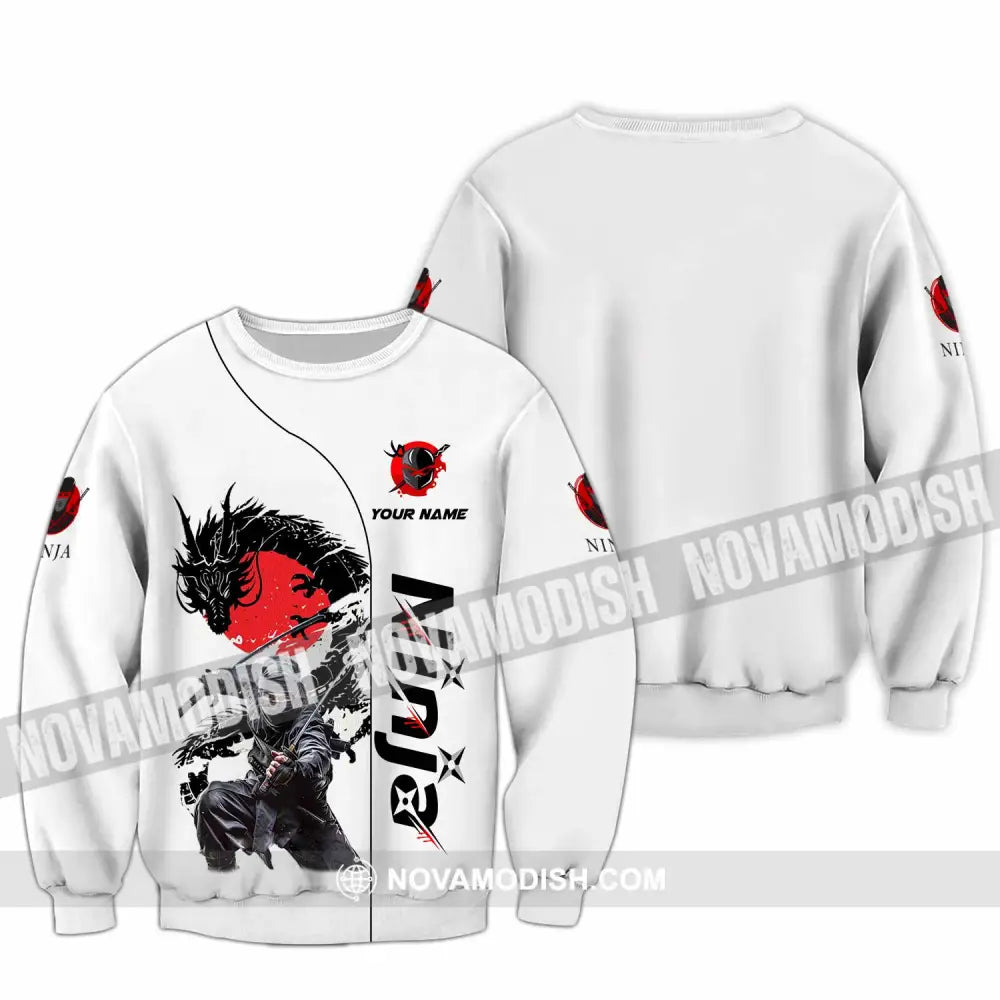 Unisex Shirt - Custom Ninja Design Shirt Long Sleeve / S T-shirt
