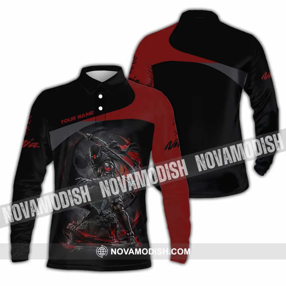 Unisex Shirt - Custom Ninja Shirt - Long Sleeve Polo / S - T-shirt