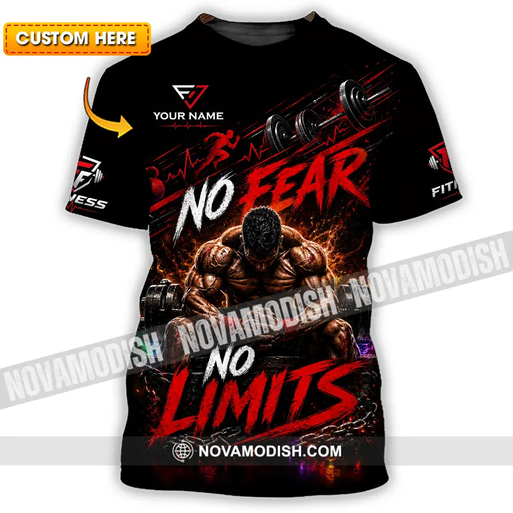Unisex Shirt - Custom No Fear No Limits Shirt - T-shirt