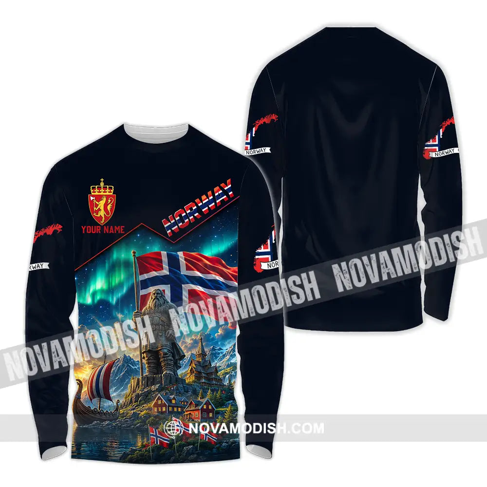 Unisex Shirt - Custom Norway Shirt - Long Sleeve Shirt / S - T-shirt