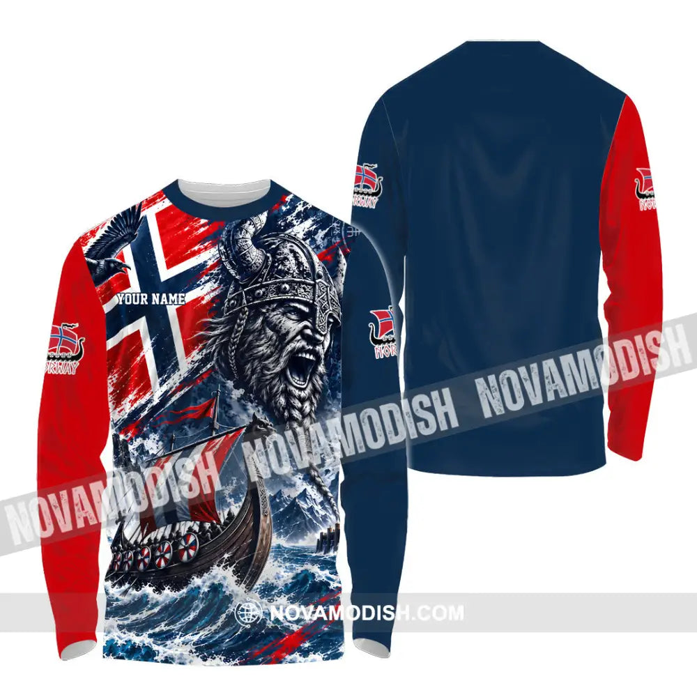 Unisex Shirt - Custom Norway Shirt - Long Sleeve Shirt / S - T-shirt