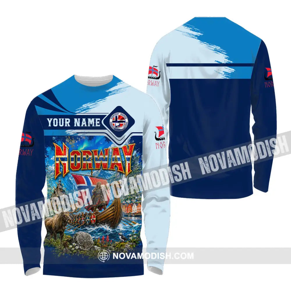 Unisex Shirt - Custom Norway Shirt - Long Sleeve Shirt / S - T-shirt