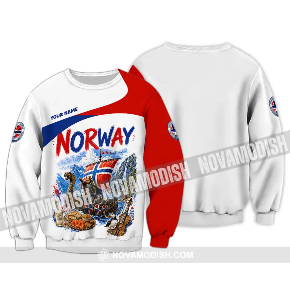 Unisex Shirt - Custom Norway Shirt - Long Sleeve / S - T-shirt