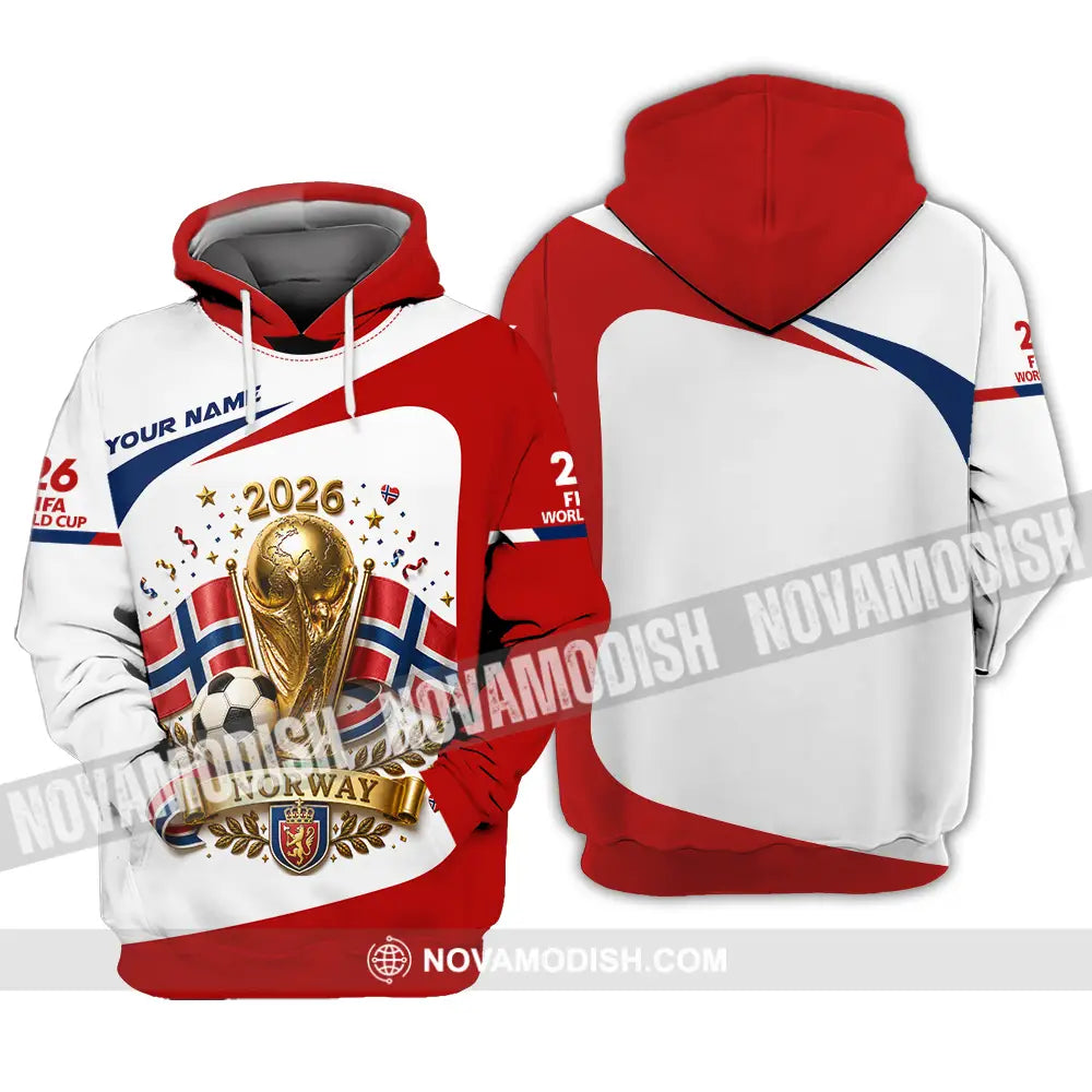 Unisex Shirt - Custom Norway World Cup 2026 Shirt - Hoodie / S - T-shirt