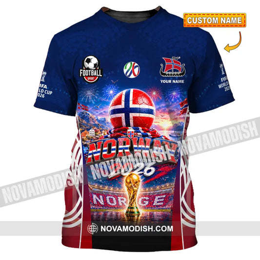Unisex Shirt - Custom Norway World Cup 2026 Shirt - T-shirt