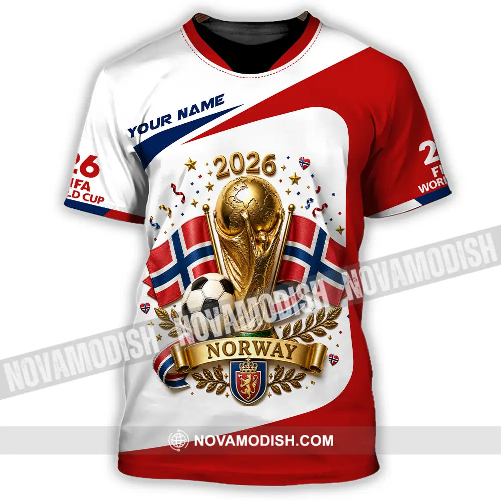 Unisex Shirt - Custom Norway World Cup 2026 Shirt - T-Shirt / S - T-shirt