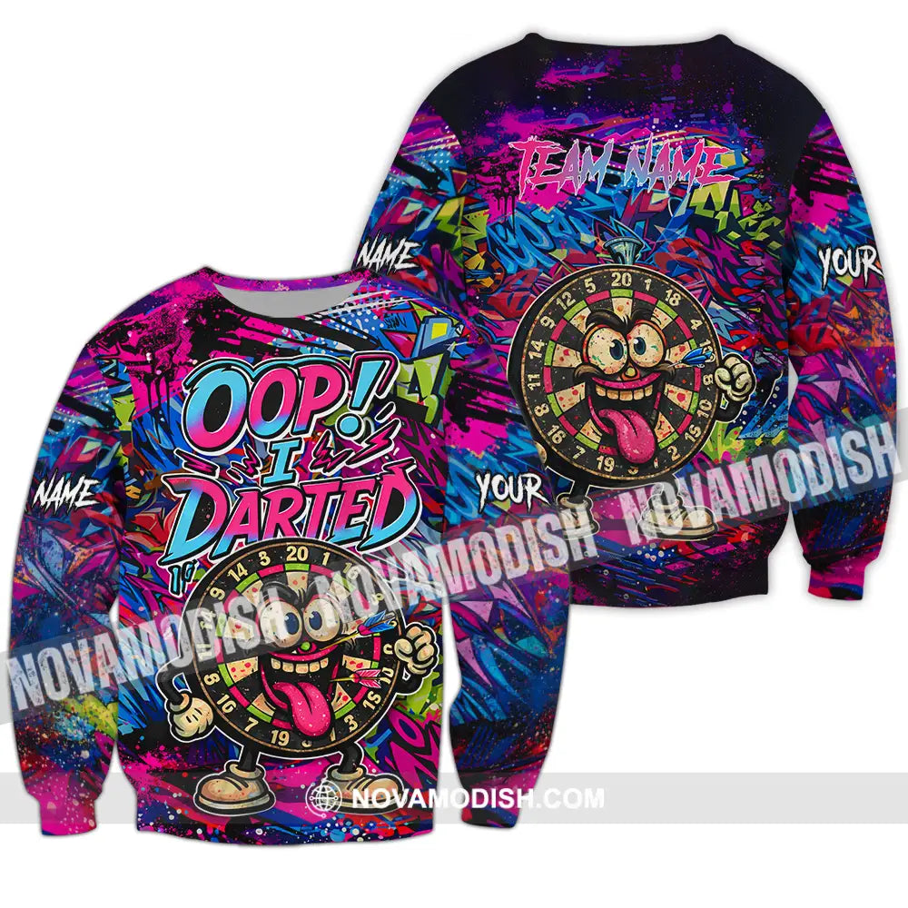 Unisex Shirt - Custom Oops I Darted 3D Shirt Long Sleeve / S T-shirt