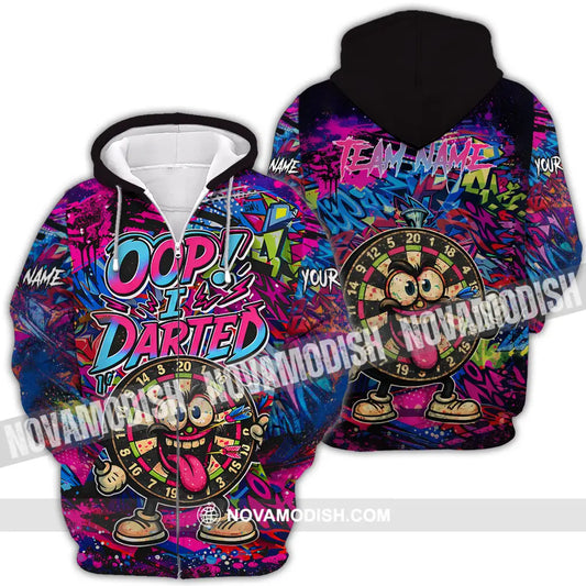 Unisex Shirt - Custom Oops I Darted 3D Shirt Zipper Hoodie / S T-shirt