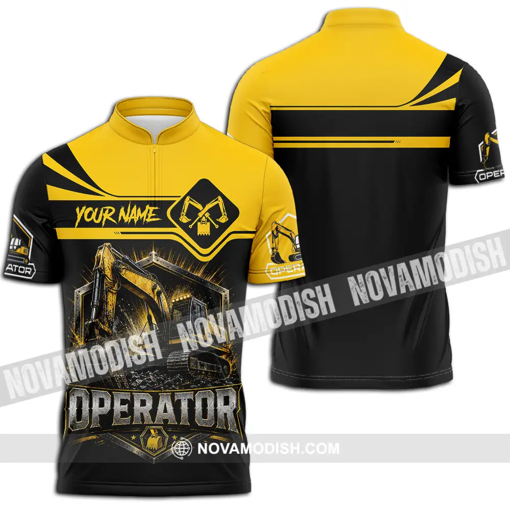 Unisex Shirt - Custom Operator Shirt - Zipper Polo Shirt / S - T-shirt