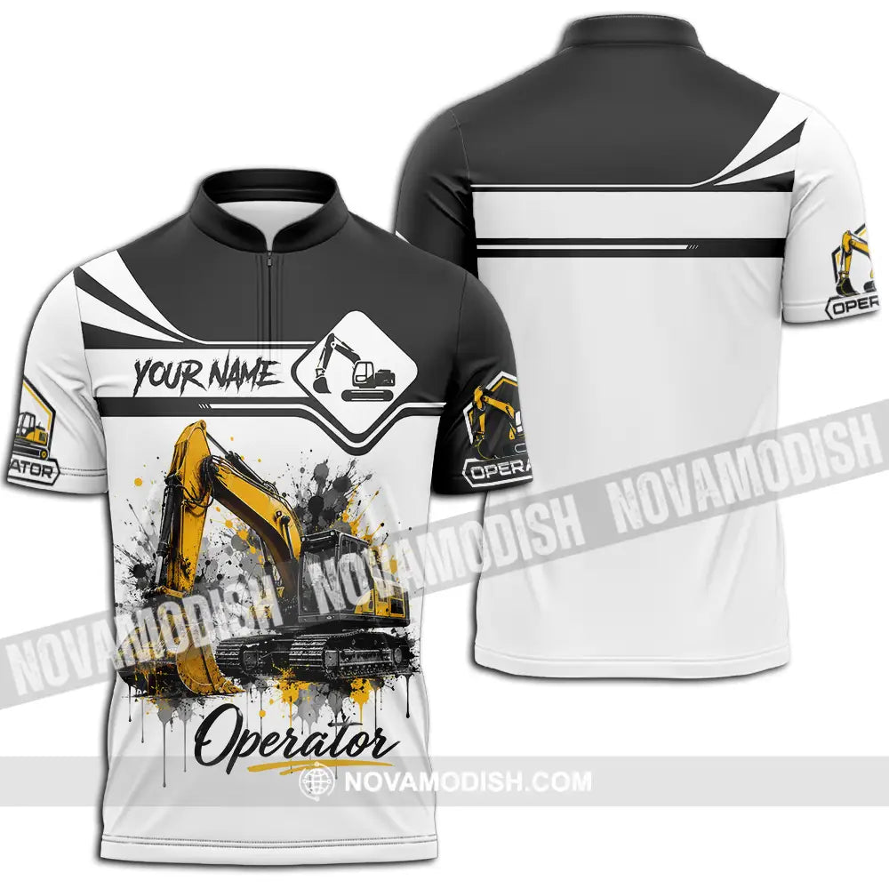 Unisex Shirt - Custom Operator Shirt - Zipper Polo Shirt / S - T-shirt