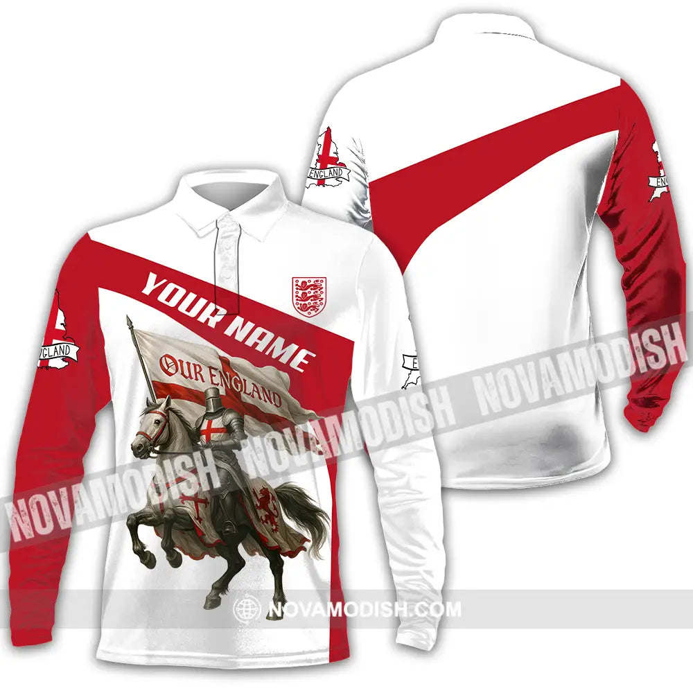 Unisex Shirt - Custom Our England Shirt Long Sleeve Polo / S T-shirt