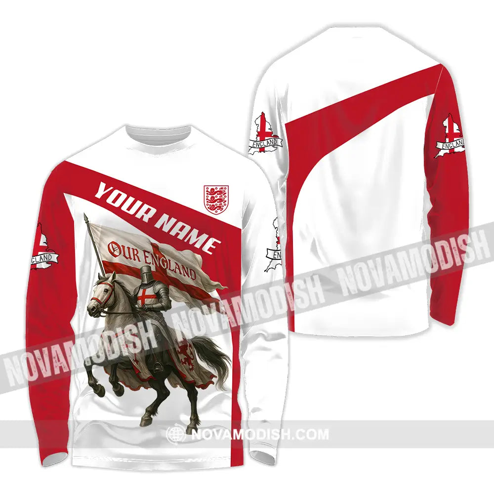 Unisex Shirt - Custom Our England Shirt Long Sleeve Shirt / S T-shirt