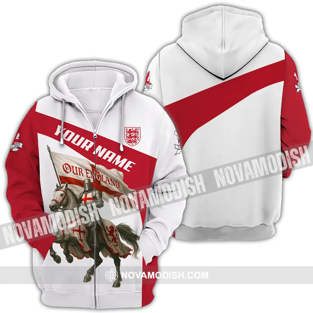 Unisex Shirt - Custom Our England Shirt Zipper Hoodie / S T-shirt