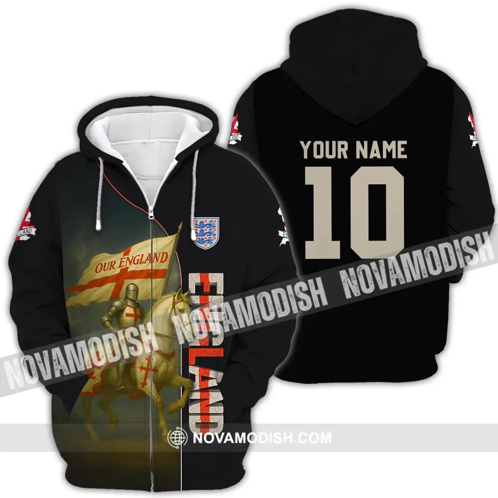 Unisex Shirt - Custom Our England Shirt Zipper Hoodie / S T-shirt