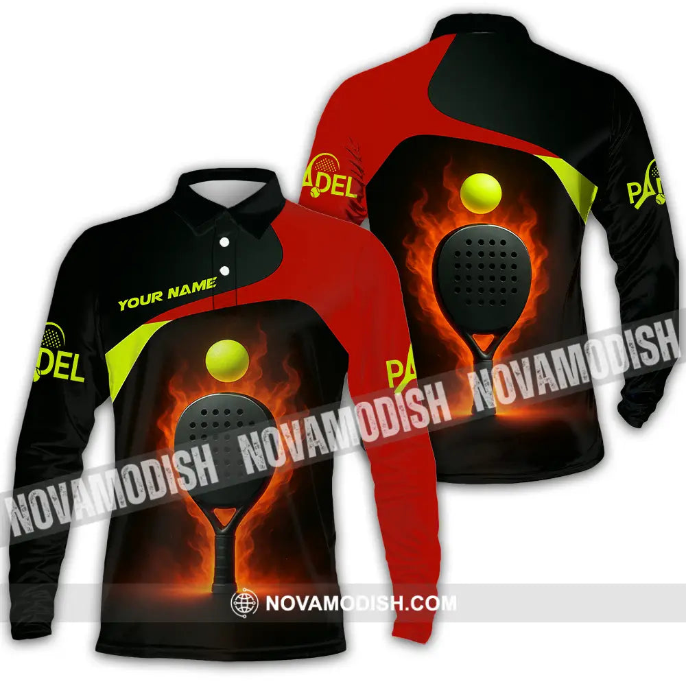 Unisex Shirt - Custom Padel Shirt Long Sleeve Polo / S T-shirt
