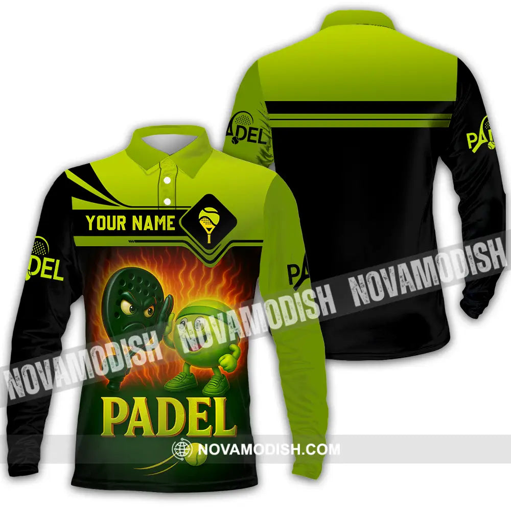 Unisex Shirt - Custom Padel Shirt Long Sleeve Polo / S T-shirt