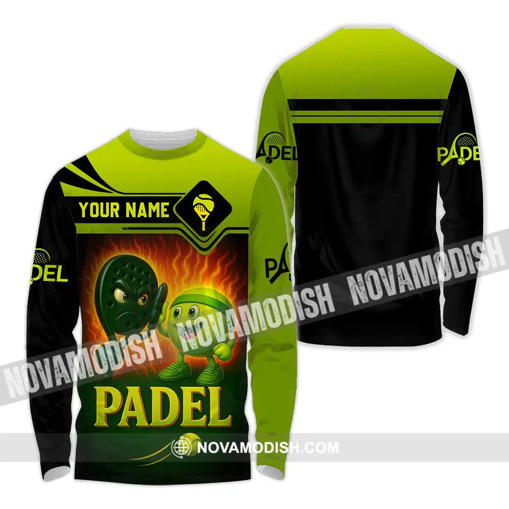 Unisex Shirt - Custom Padel Shirt Long Sleeve Shirt / S T-shirt