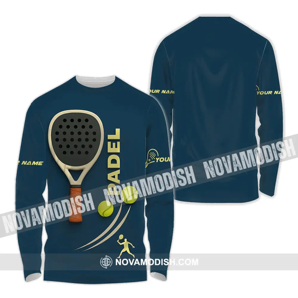 Unisex Shirt - Custom Padel Shirt Long Sleeve Shirt / S T-shirt