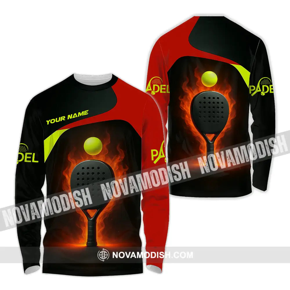 Unisex Shirt - Custom Padel Shirt Long Sleeve Shirt / S T-shirt