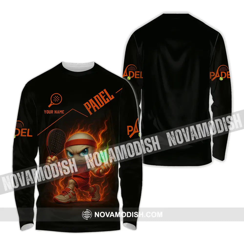 Unisex Shirt - Custom Padel Shirt Long Sleeve Shirt / S T-shirt