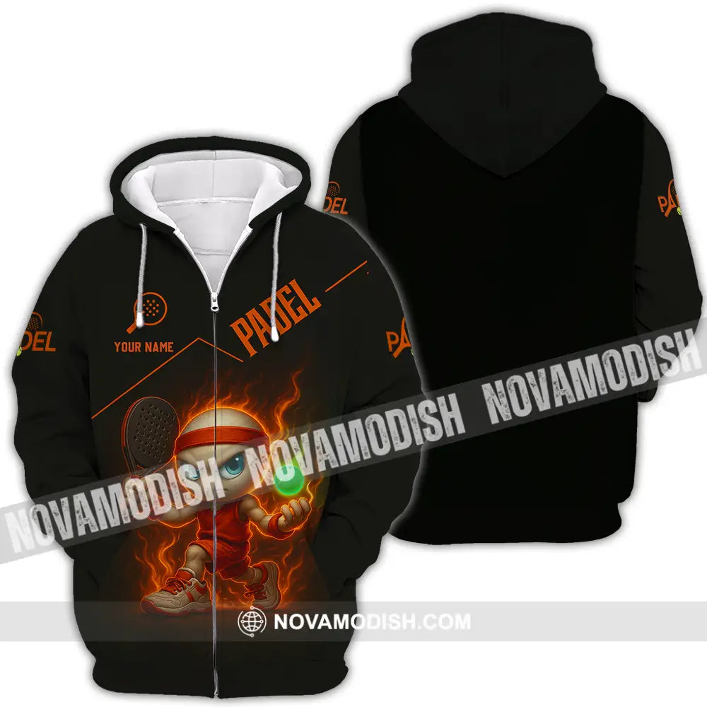 Unisex Shirt - Custom Padel Shirt Zipper Hoodie / S T-shirt