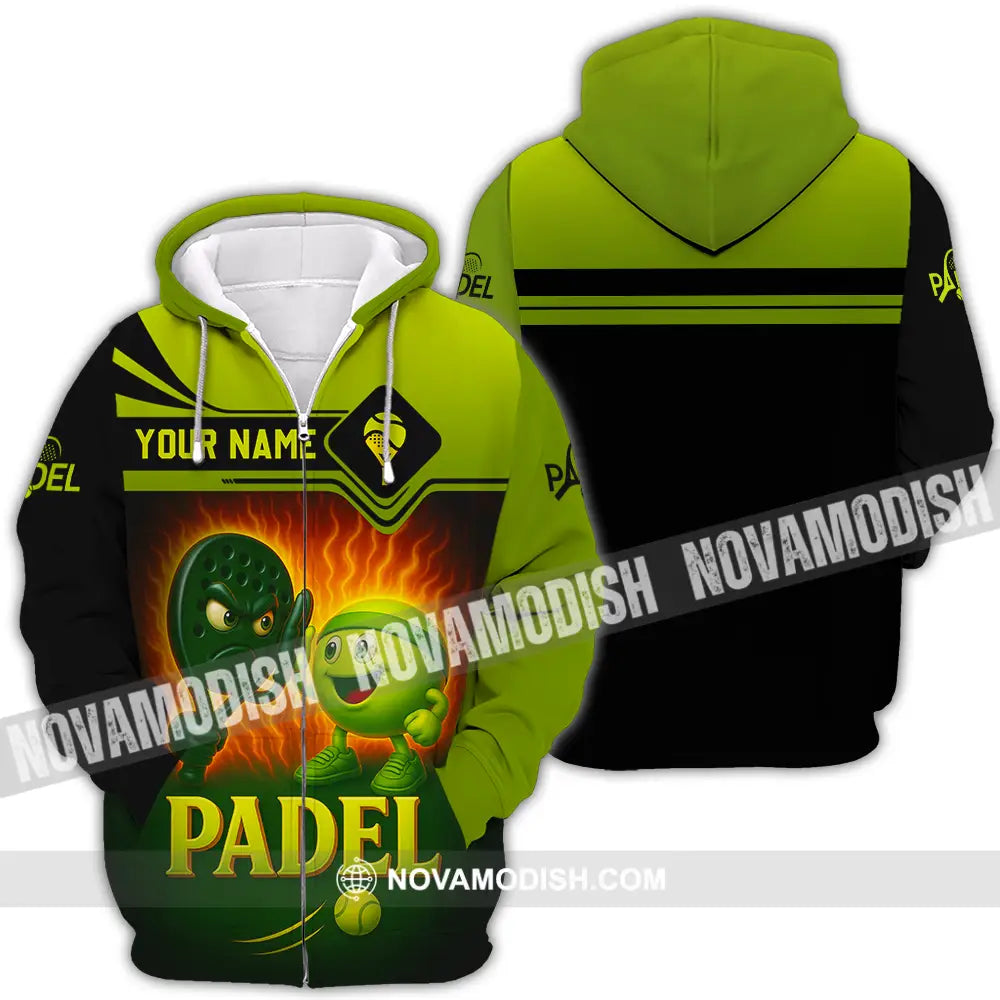 Unisex Shirt - Custom Padel Shirt Zipper Hoodie / S T-shirt