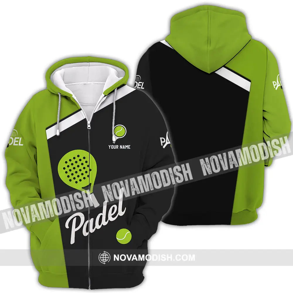 Unisex Shirt - Custom Padel Shirt Zipper Hoodie / S T-shirt