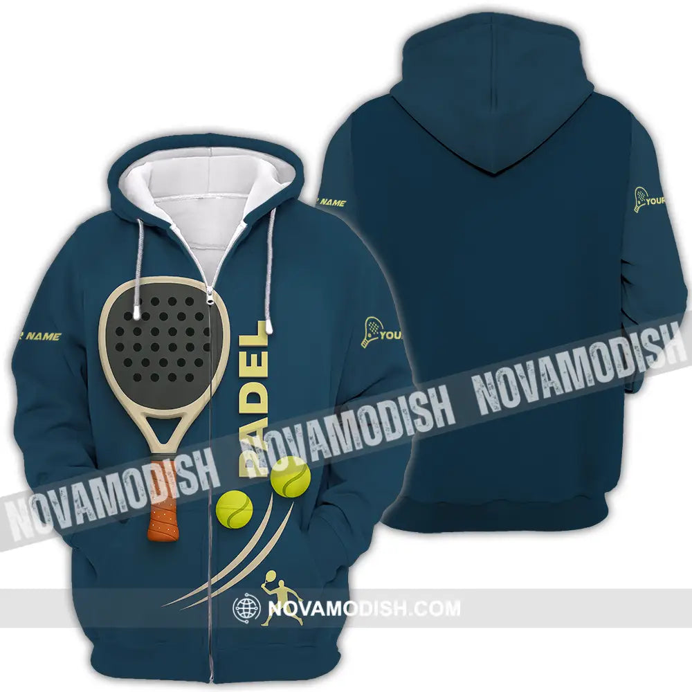 Unisex Shirt - Custom Padel Shirt Zipper Hoodie / S T-shirt