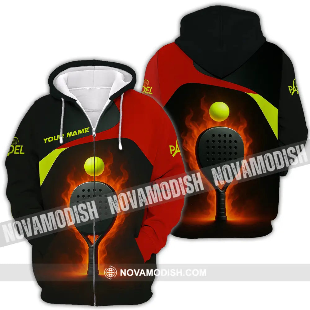 Unisex Shirt - Custom Padel Shirt Zipper Hoodie / S T-shirt