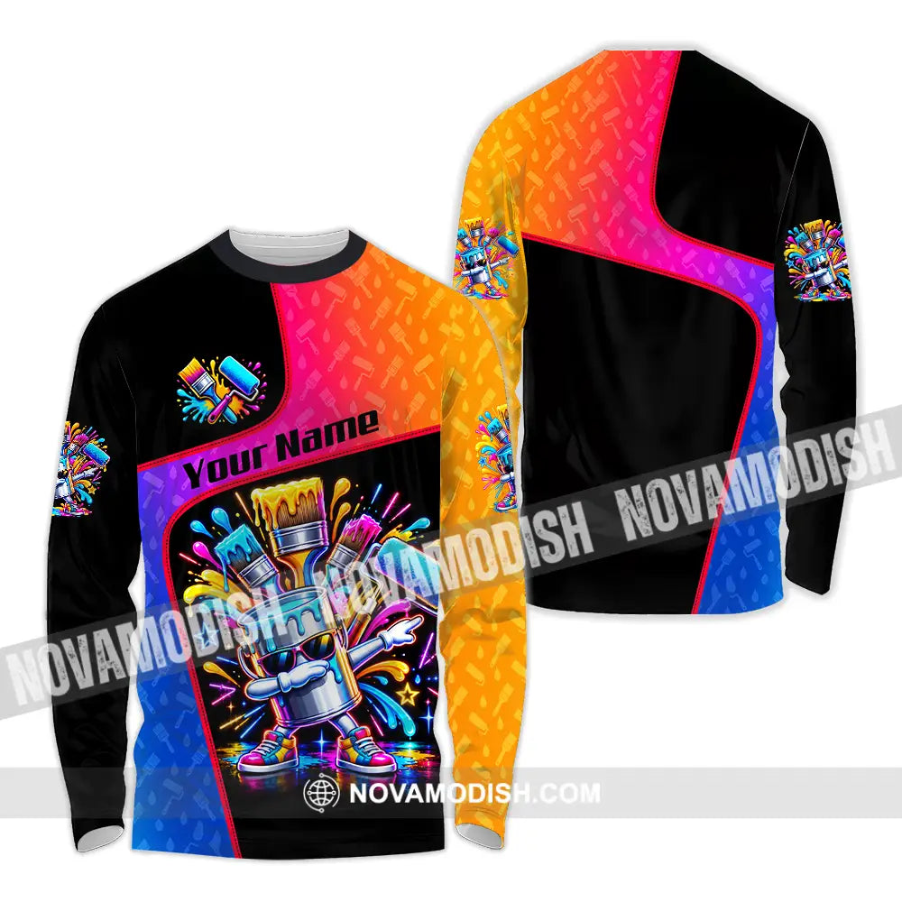 Unisex Shirt - Custom Painter Shirt - Long Sleeve Shirt / S - T-shirt