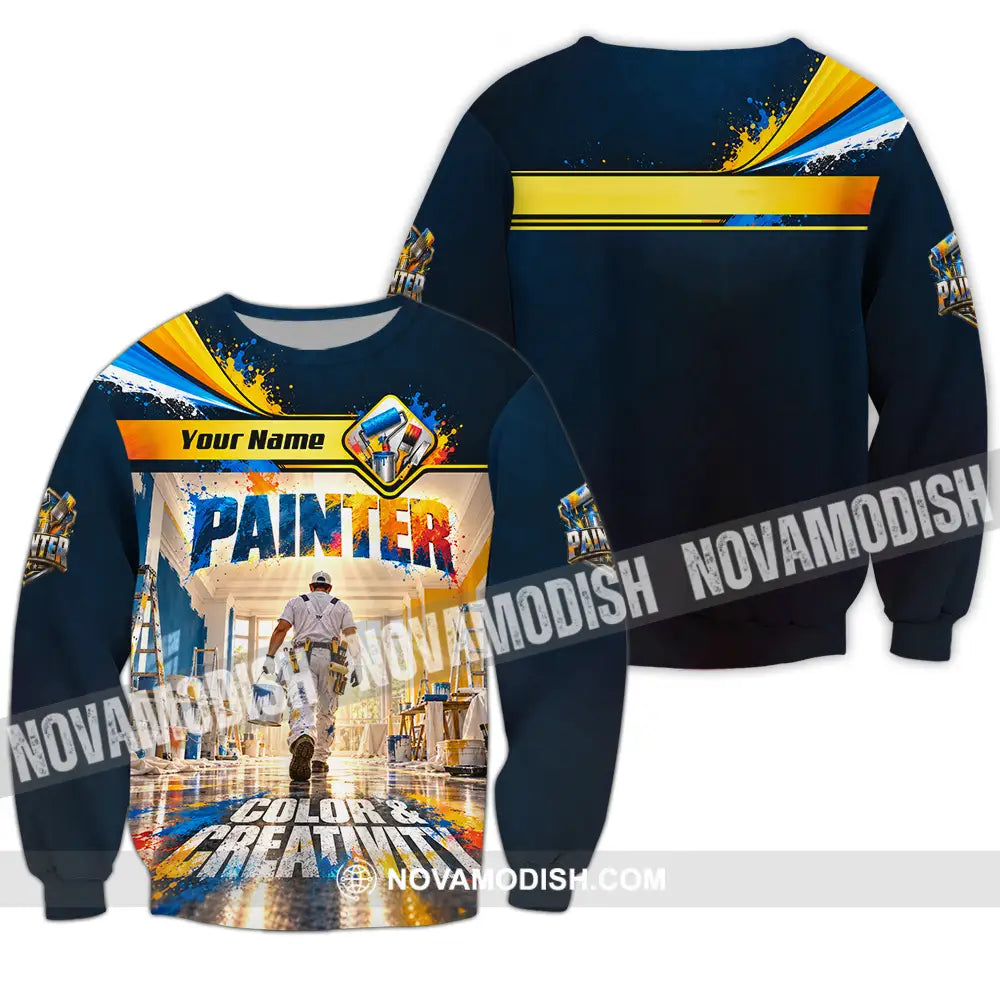 Unisex Shirt - Custom Painter Shirt - Long Sleeve / S - T-shirt