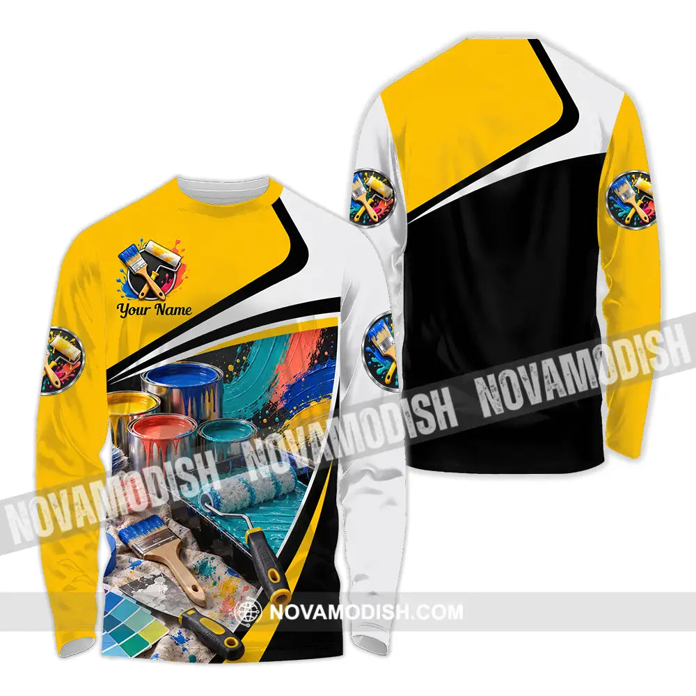 Unisex Shirt - Custom Painter Shirt - Long Sleeve Shirt / S - T-shirt