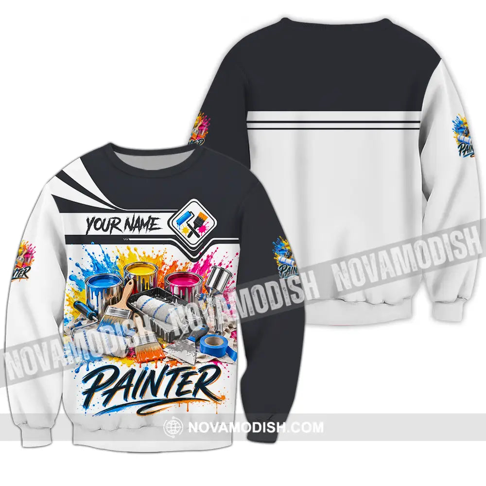 Unisex Shirt - Custom Painter Shirt - Long Sleeve / S - T-shirt