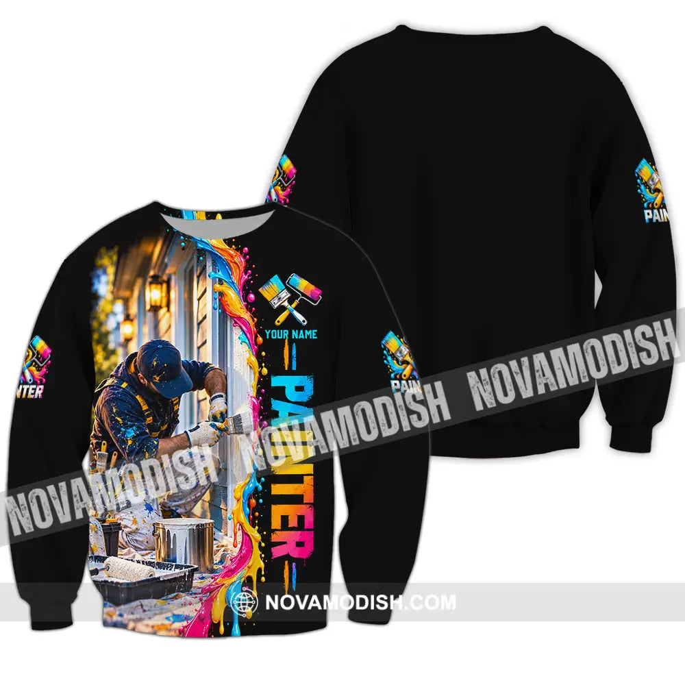 Unisex Shirt - Custom Painter Shirt - Long Sleeve / S - T-shirt