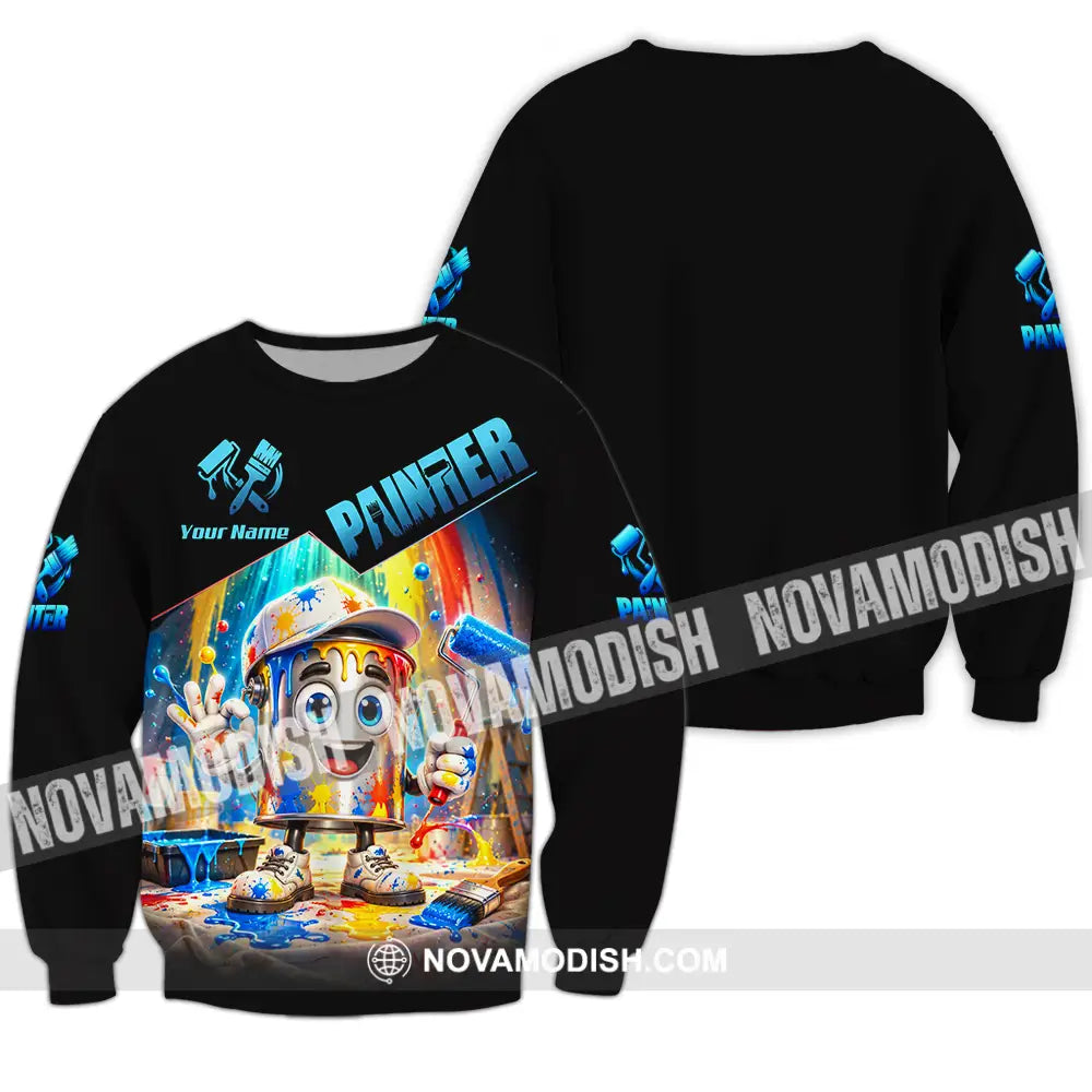 Unisex Shirt - Custom Painter Shirt - Long Sleeve / S - T-shirt