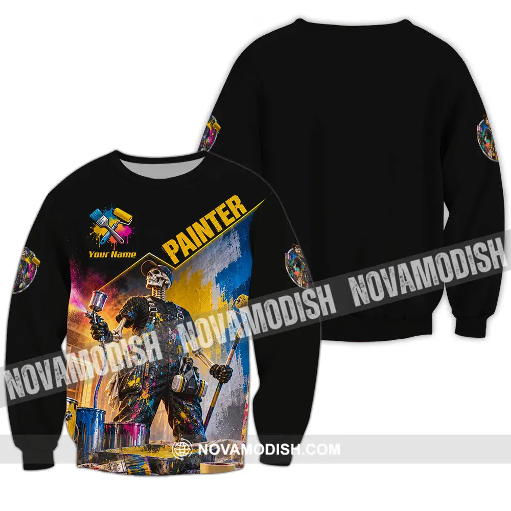 Unisex Shirt - Custom Painter Shirt - Long Sleeve / S - T-shirt