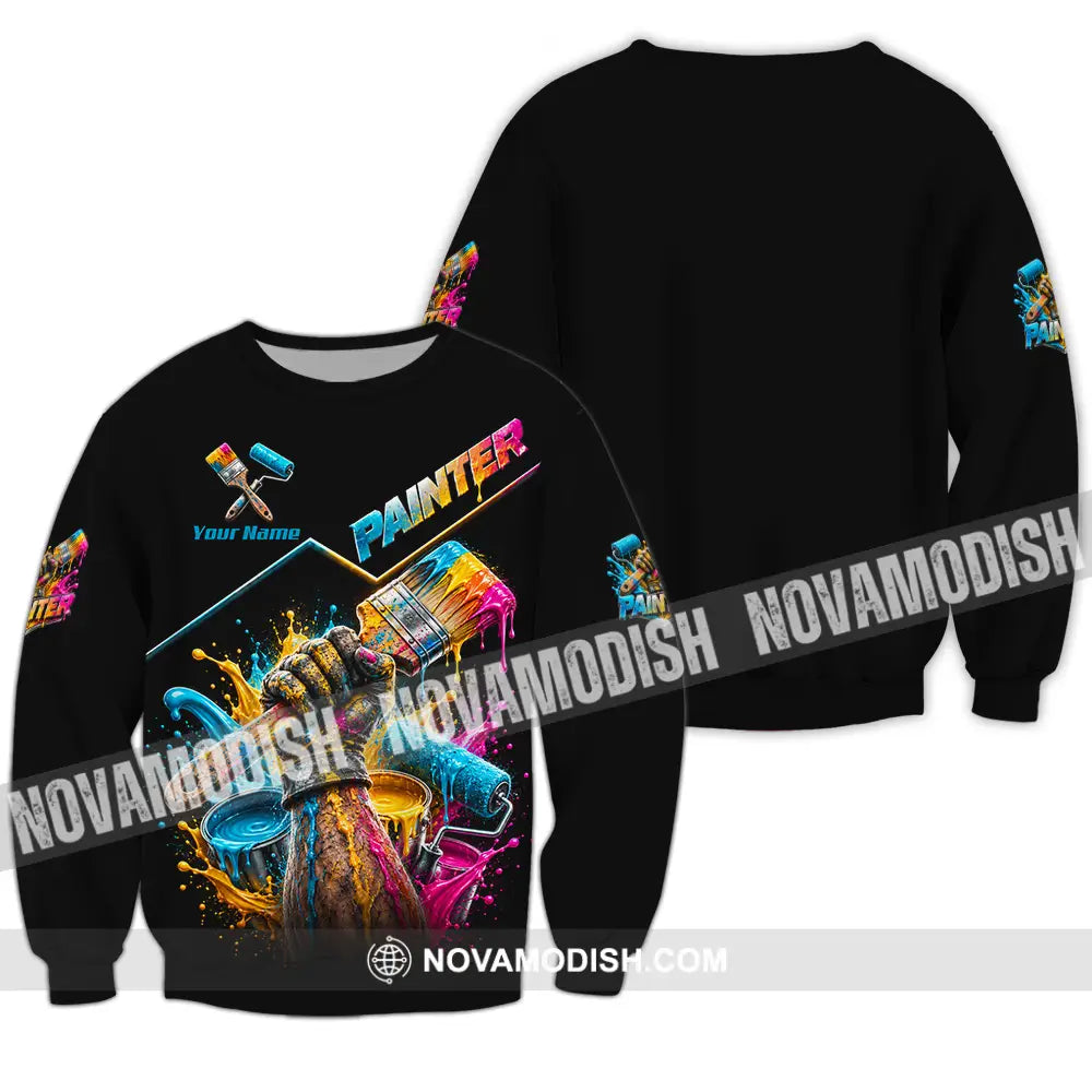 Unisex Shirt - Custom Painter Shirt - Long Sleeve / S - T-shirt