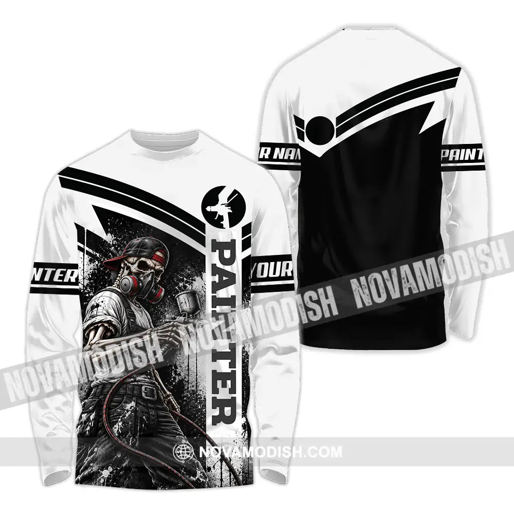 Unisex Shirt - Custom Painter Shirt - Long Sleeve Shirt / S - T-shirt